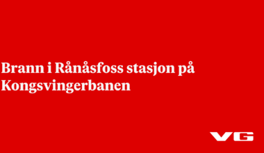 Brann i Rånåsfoss stasjon på Kongsvingerbanen