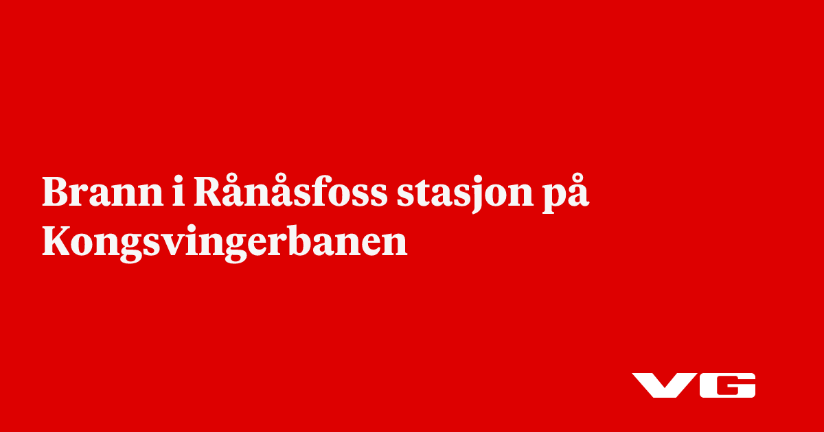 Brann i Rånåsfoss stasjon på Kongsvingerbanen