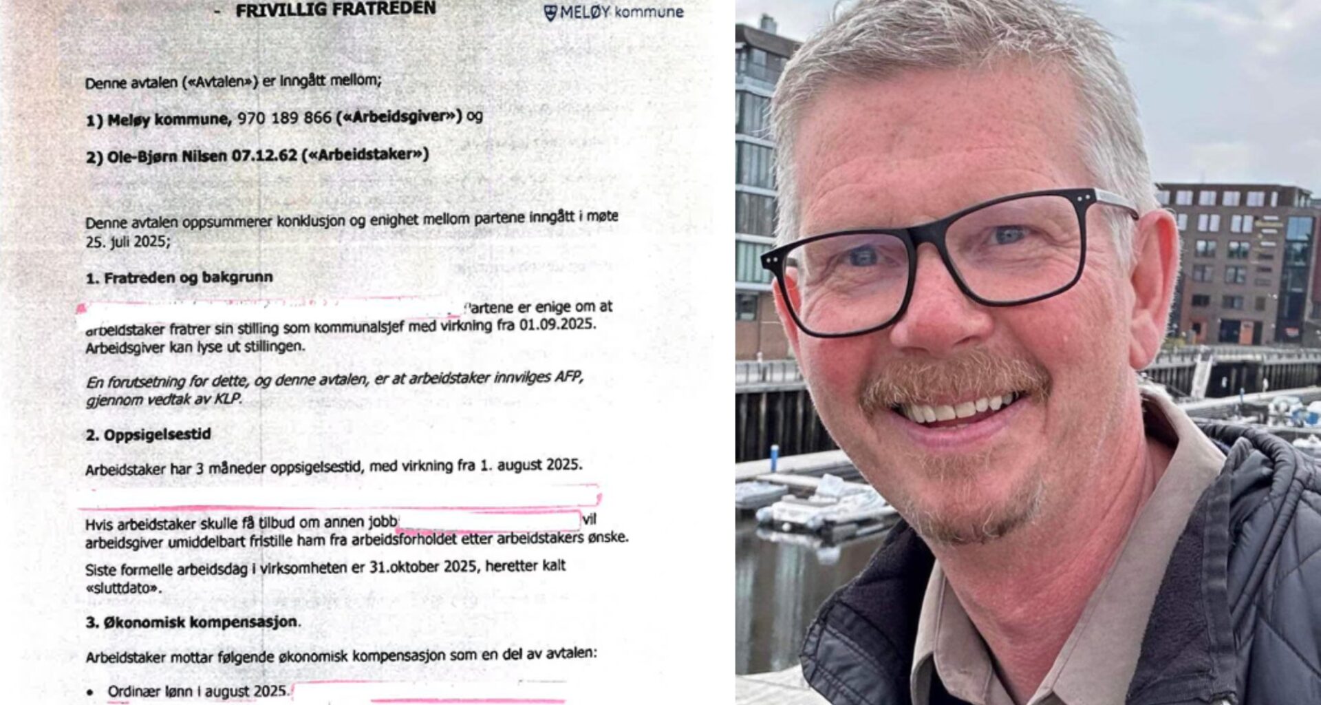 Meløy, Arbeidsliv | Gikk av med pensjon, men fikk etterlønn – vil ikke kommentere hvorfor - Avisa Nordland