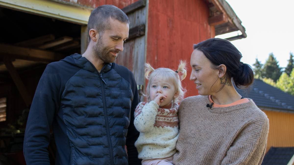 Ole Marius Vormdal, Tonje Jakobsen og Oline (i midten)