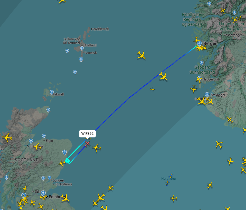 Nyheter, Fly | Her må Widerøe-flyet vende snuten hjem til Bergen