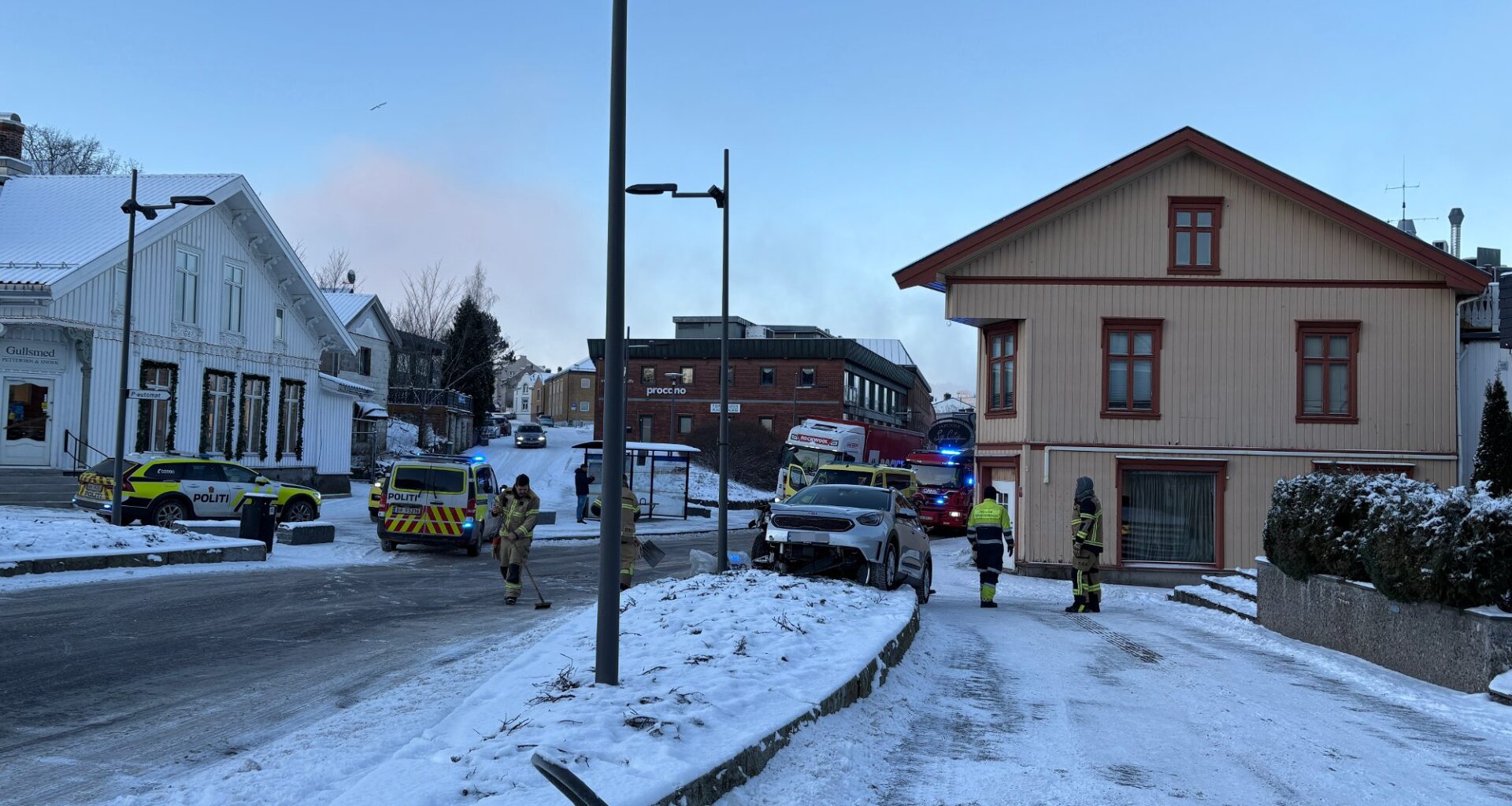 Hendelser, Porsgrunn | Trafikkulykke i Porsgrunn sentrum – en person til sykehus - Telemarksavisa