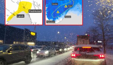 Vær, Tønsberg | Farevarselet deler Tønsberg i to – sjekk hvordan det blir der du bor - Tønsbergs Blad