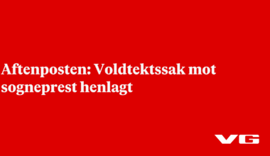 Aftenposten: Voldtektssak mot sogneprest henlagt