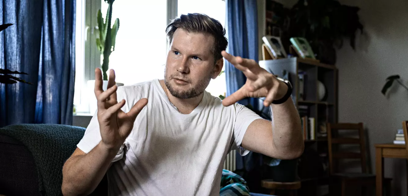 NOE AV DET VERSTE: Alexander Sandtorv ble helt satt ut da han skjønte at det er et marked for paryme til babyer. Arkivfoto: Jørn H.Moen / Dagbladet