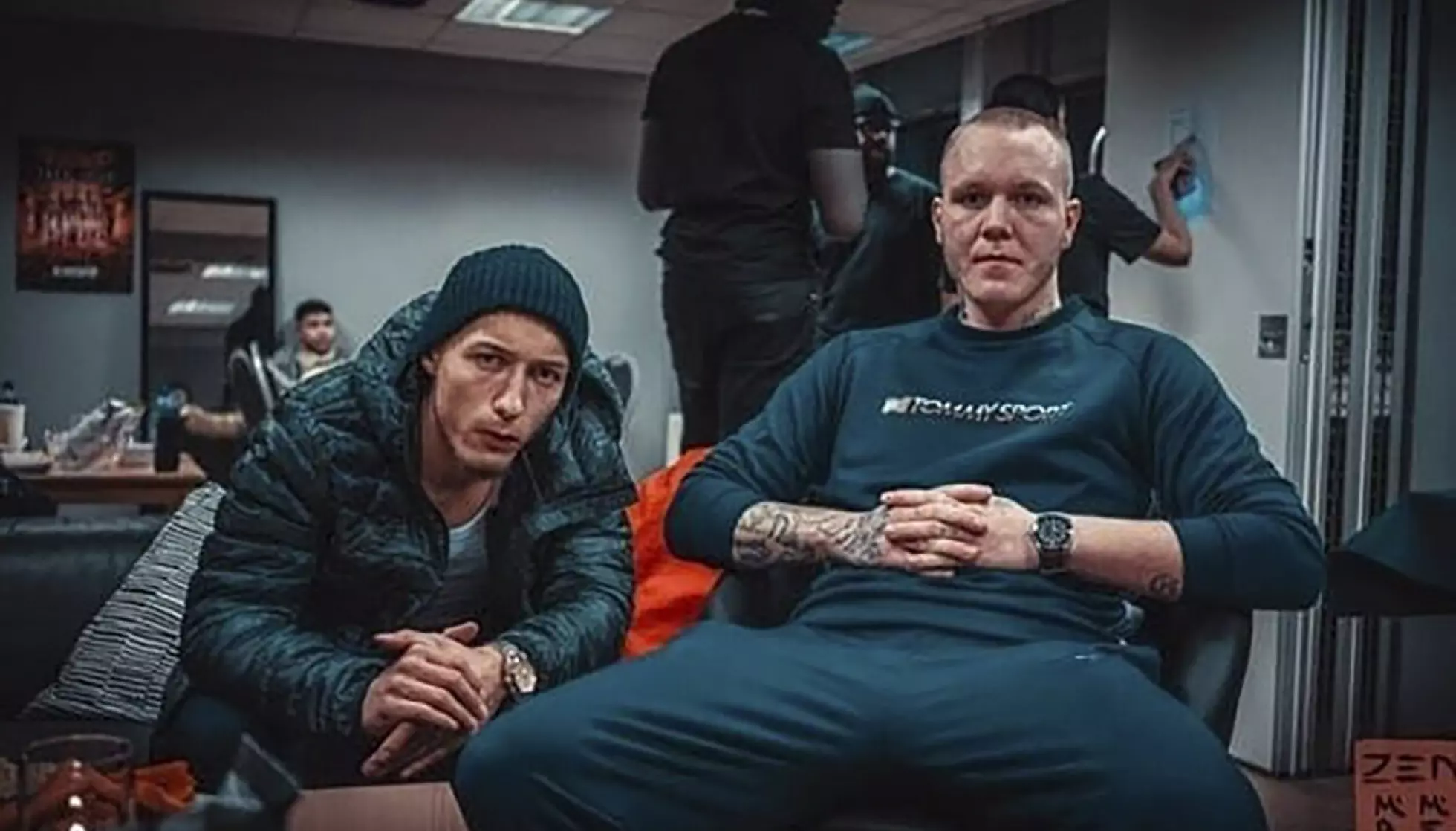 SATSER PÅ MUSIKKEN: - Når jeg slipper ut skal jeg holde min sti ren, være rusfri og satse på musikk, sier Lille Glenn (t.h.), her sammen med musikkollega Emil Belizio Hortman. Foto: Privat