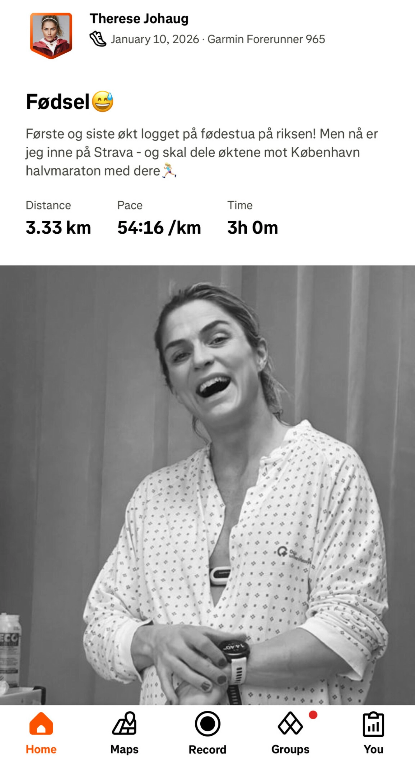 Foto: Skjemdump Strava