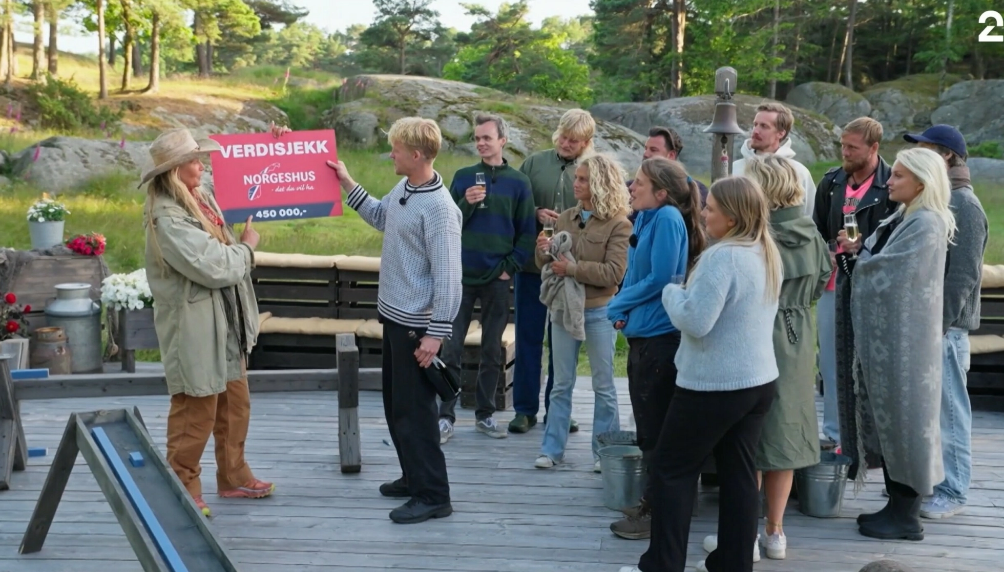 TOK STORESLEM: Det ble Sondre Sundby som stakk av med seieren i «Farmen kjendis» 2026. Foto: Skjermdump / TV 2
