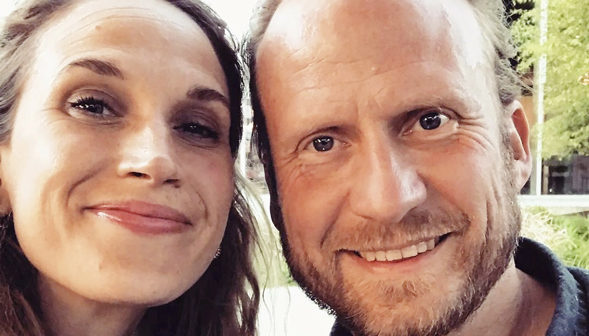 LYKKE: – Lite visste jeg at det gikk an. Fra det ene fæle til det andre fine. Sånn er livet heldigvis, skriver Ebba under bildet med Lars Ståle Haugland Fjellbakk på Instagram. Foto: skjermdump fra Instagram