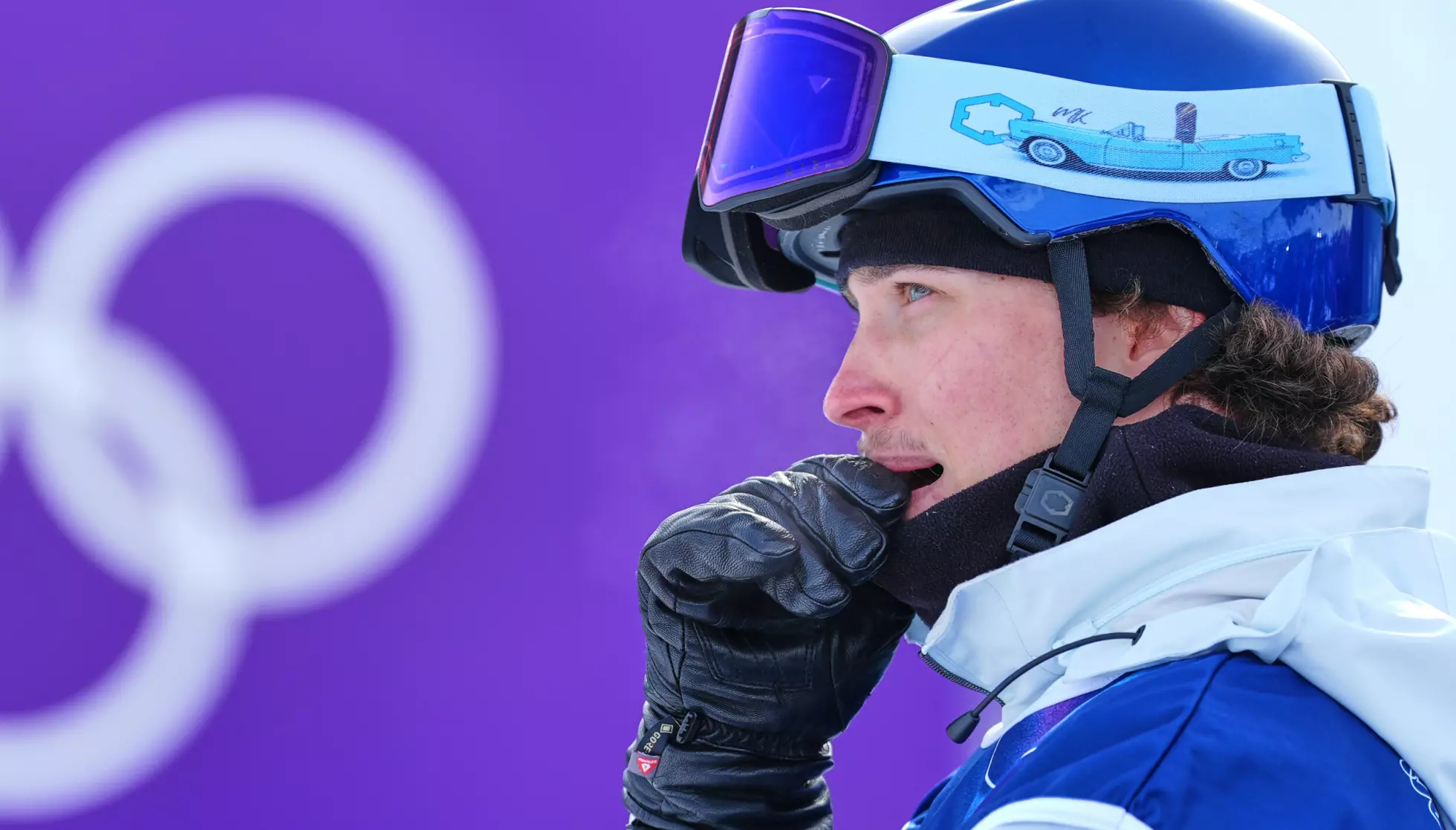 VENTER I SPENNING: Marcus Kleveland før han fikk poengsummen sin. Foto: AP Photo/Rebecca Blackwell)/NTB