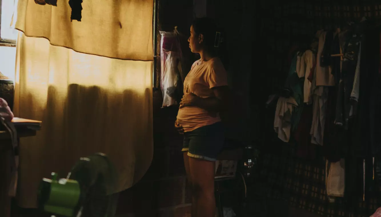 GRAVID: Da hun var hjemme etter flukten fra geriljaen, oppdaget «Maria» (19) at hun var gravid. Foto: John Terje Pedersen/Dagbladet