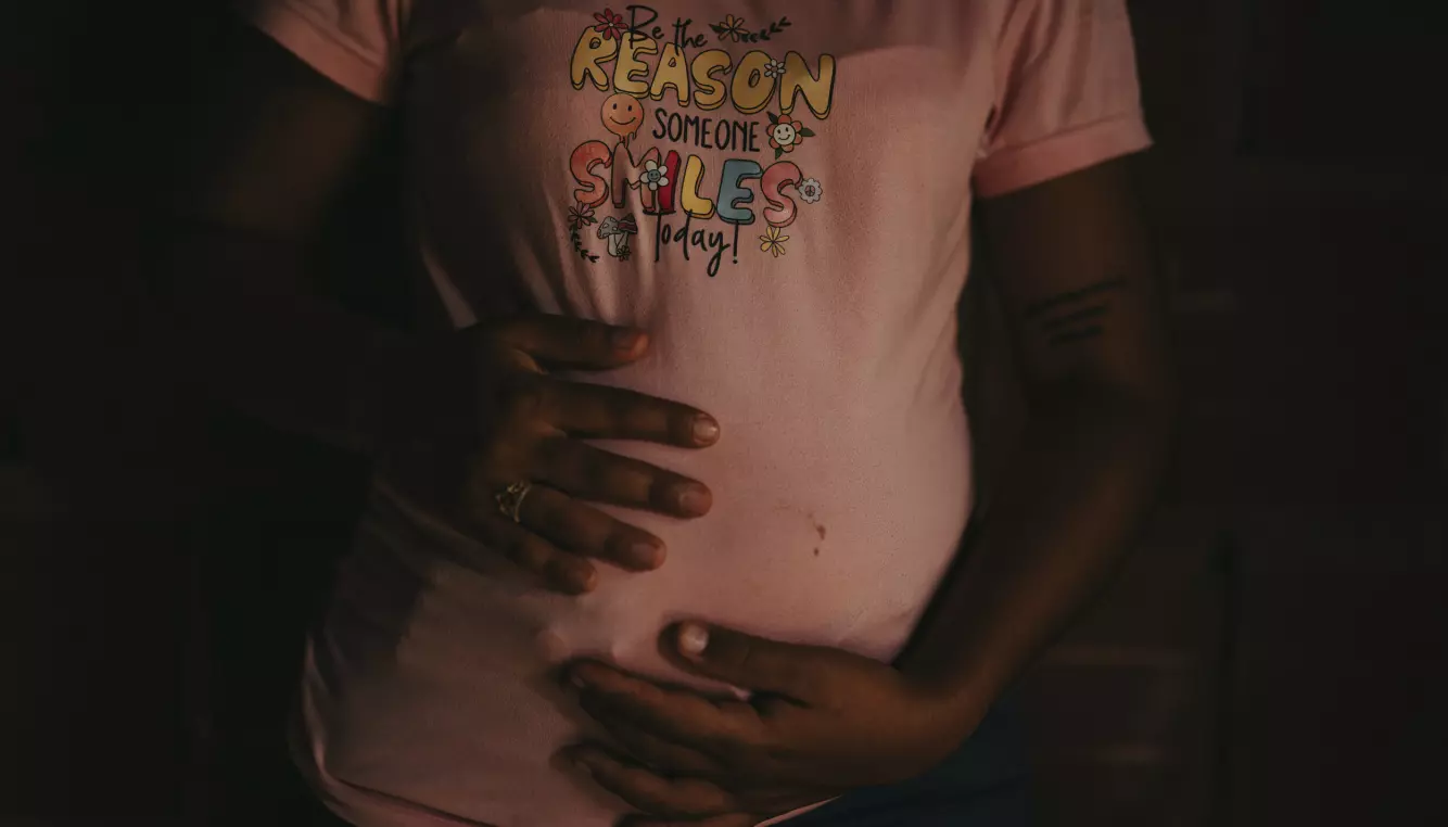 GRAVID: Da hun var hjemme etter flukten fra geriljaen, oppdaget «Maria» (19) at hun var gravid. Foto: John Terje Pedersen/Dagbladet