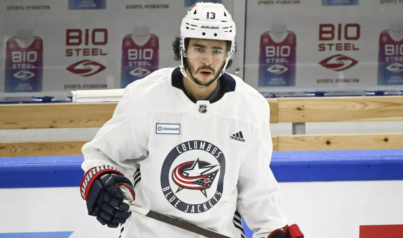 MISTET LIVET: Johnny Gaudreau spilte for Columbus Blue Jackets. Foto: NTB
