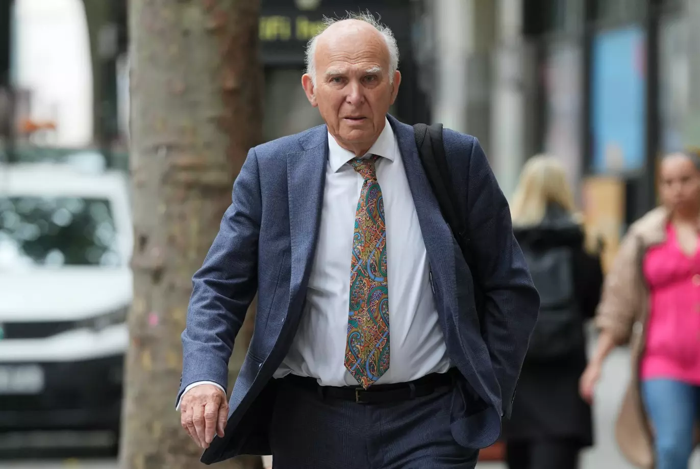 VINCE CABLE: Den tidligere ministeren gir Andrew det glatte lag. Foto: Lucy North / PA Photos / NTB