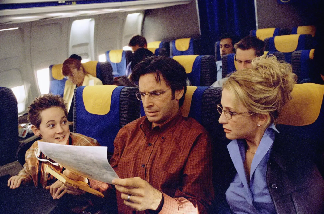 STJERNER: Jake Thomas, Robert Carradine og Hallie Todd var alle med i den ikoniske filmen «Lizzie McGuire - Stjerne for en dag» i 2003. Foto: REX