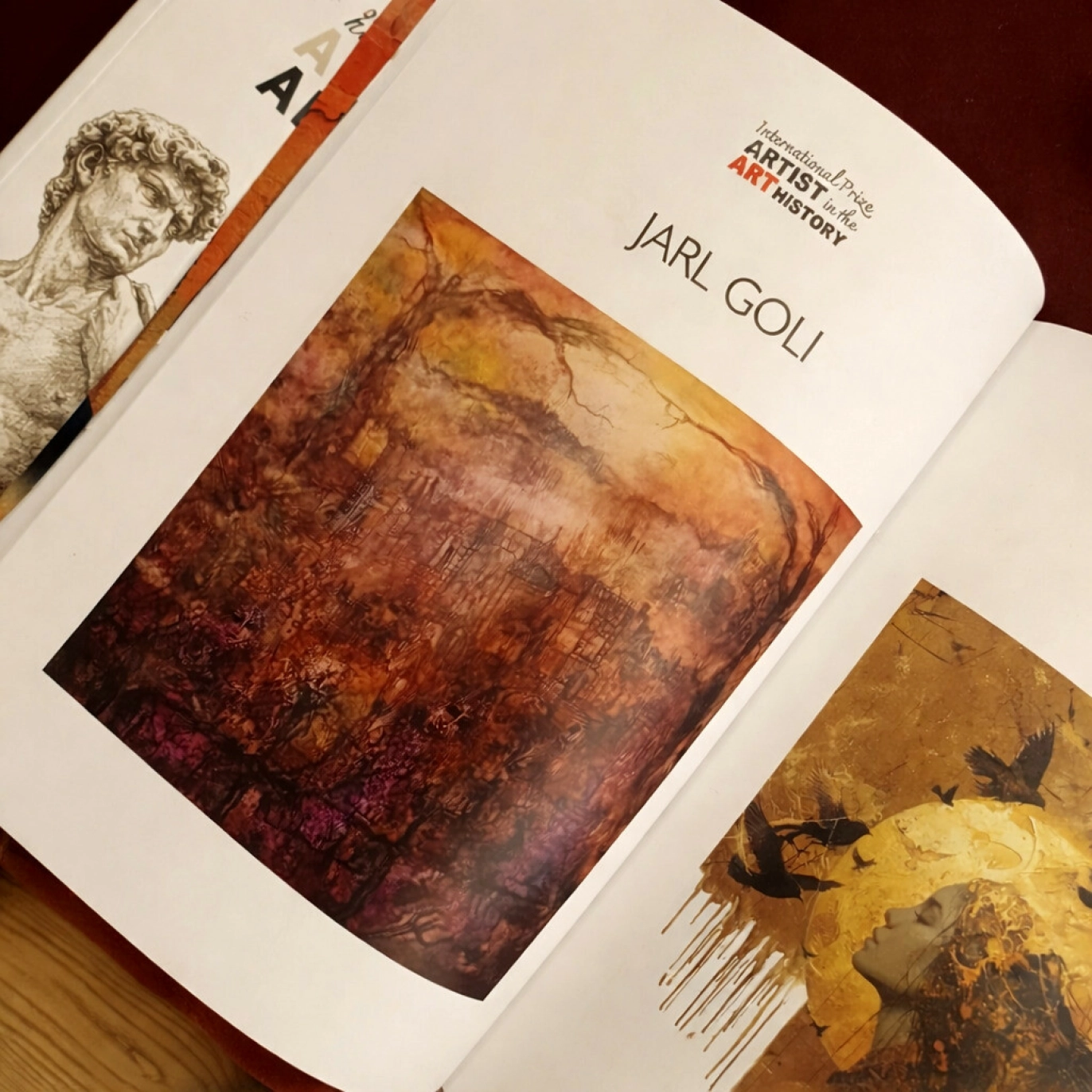 KUNSTKATALOG: I kunstkatalogen til stiftelsen Effeto Arte blir kunsten til Jarl presentert.