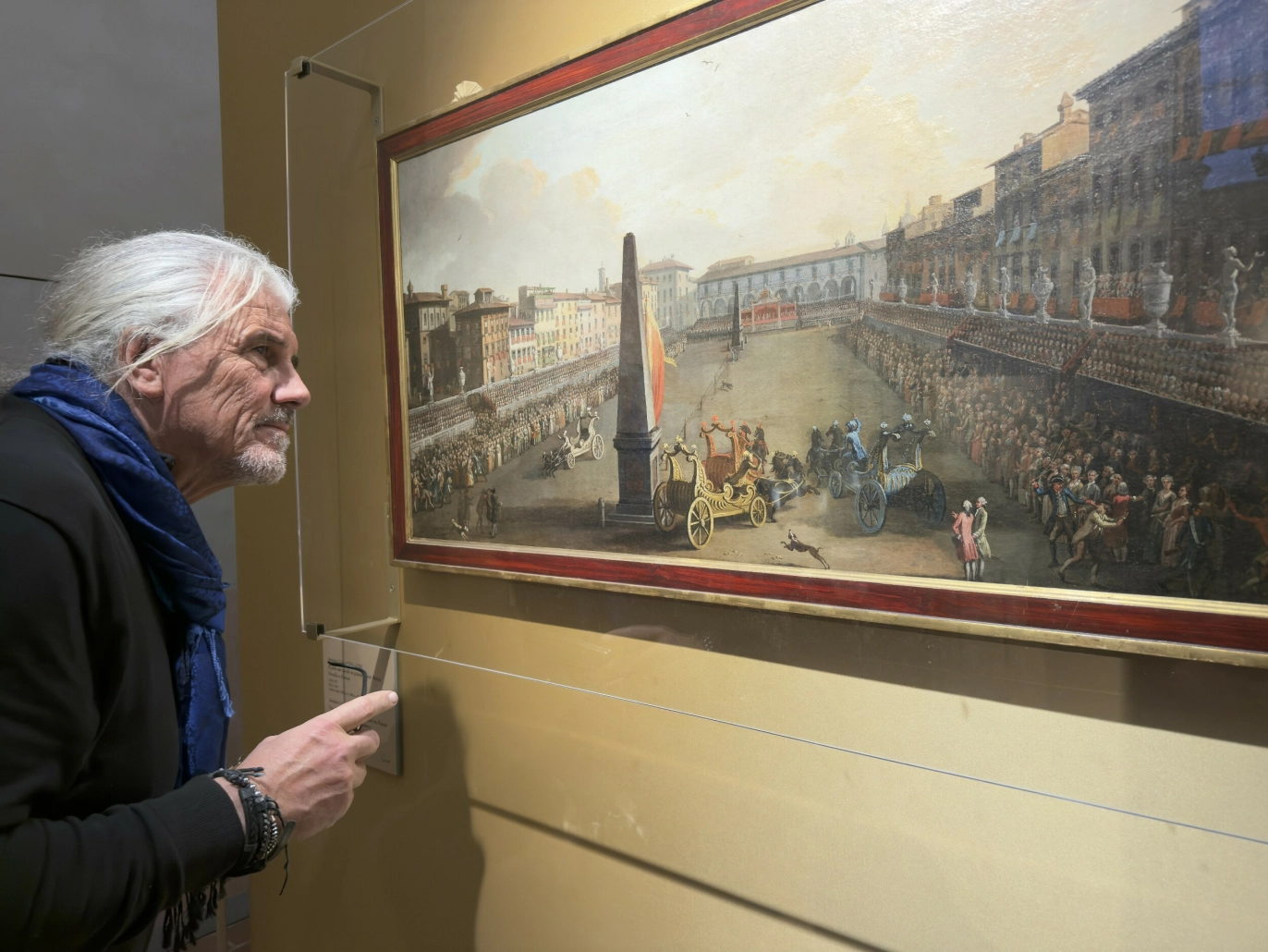LIDENSKAPEN: Kunst er Jarl sin store lidenskap. Her på museum i Italia.