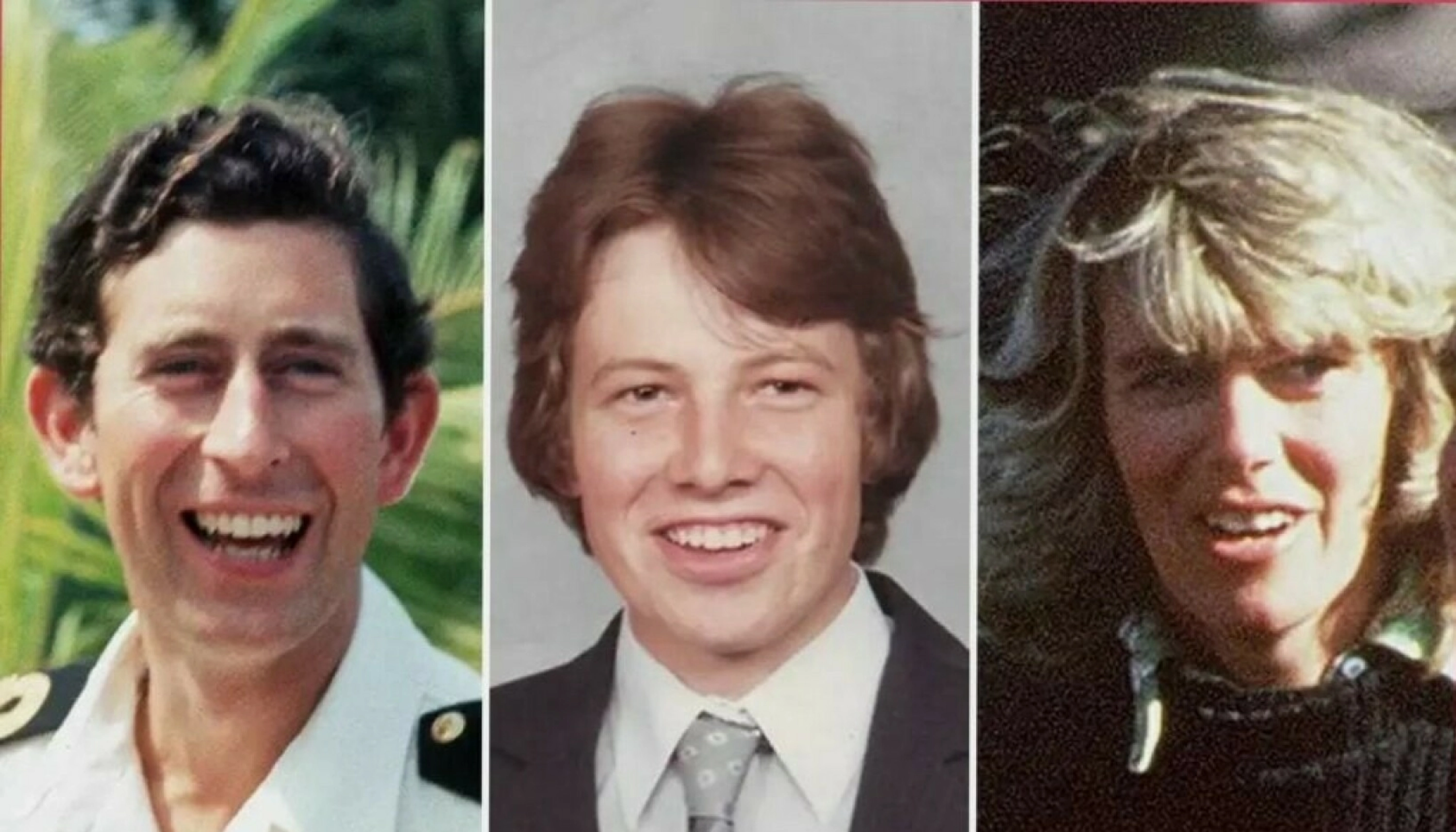 SAMMENLIGNER: Simon Charles elsker å vise frem bilder som viser likheten mellom ham selv og Camilla og Charles, som han hevder er hans biologiske foreldre. Foto: Facebook/Dorante-Day.