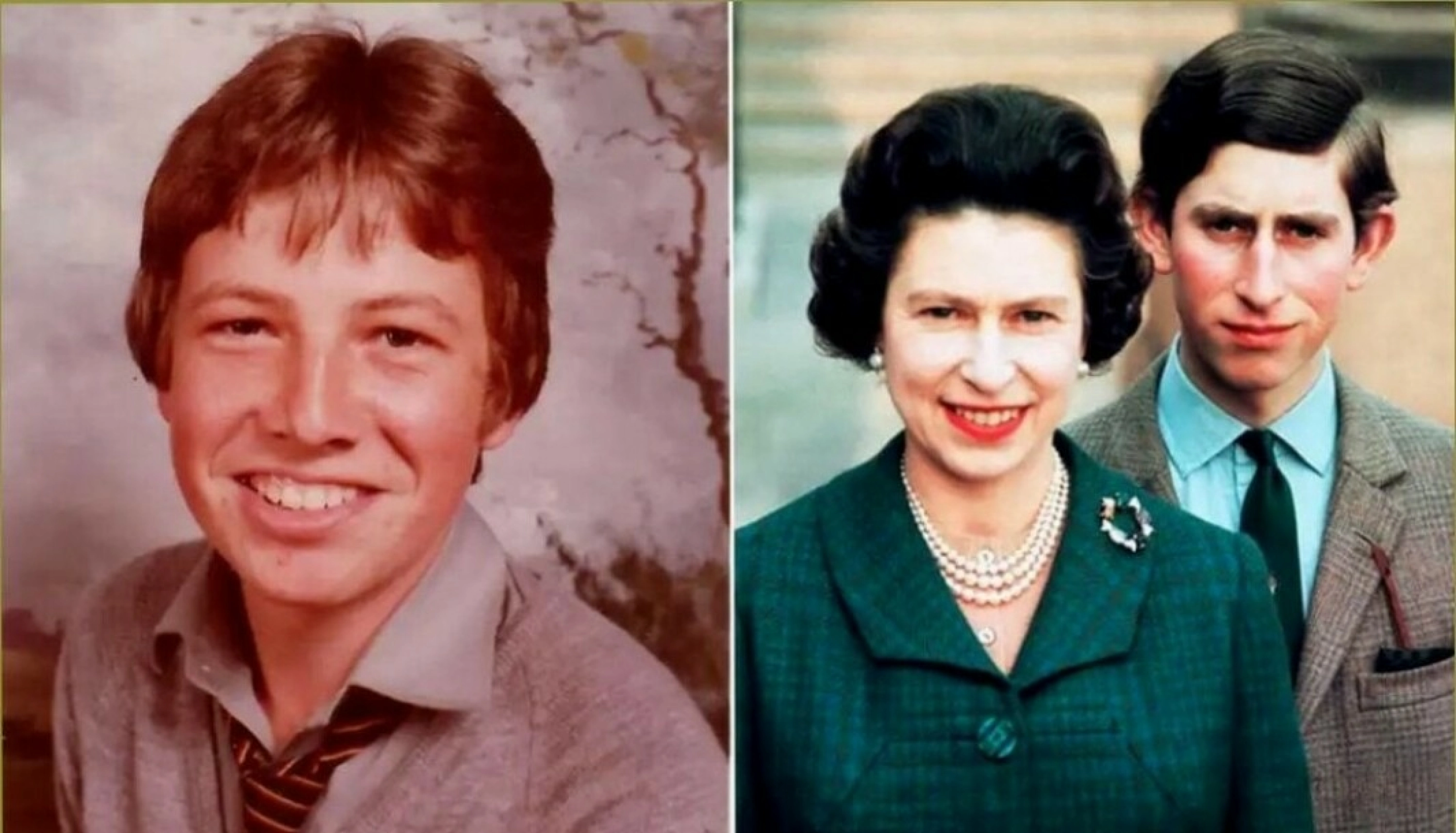 SKOLEGUTT: Her er Siomon Charles fotografert som elev ved Springfield Secondary School. Til høyre «far» og «bestemor», ifølge Simon. Foto: Facebook/Dorante-Day.