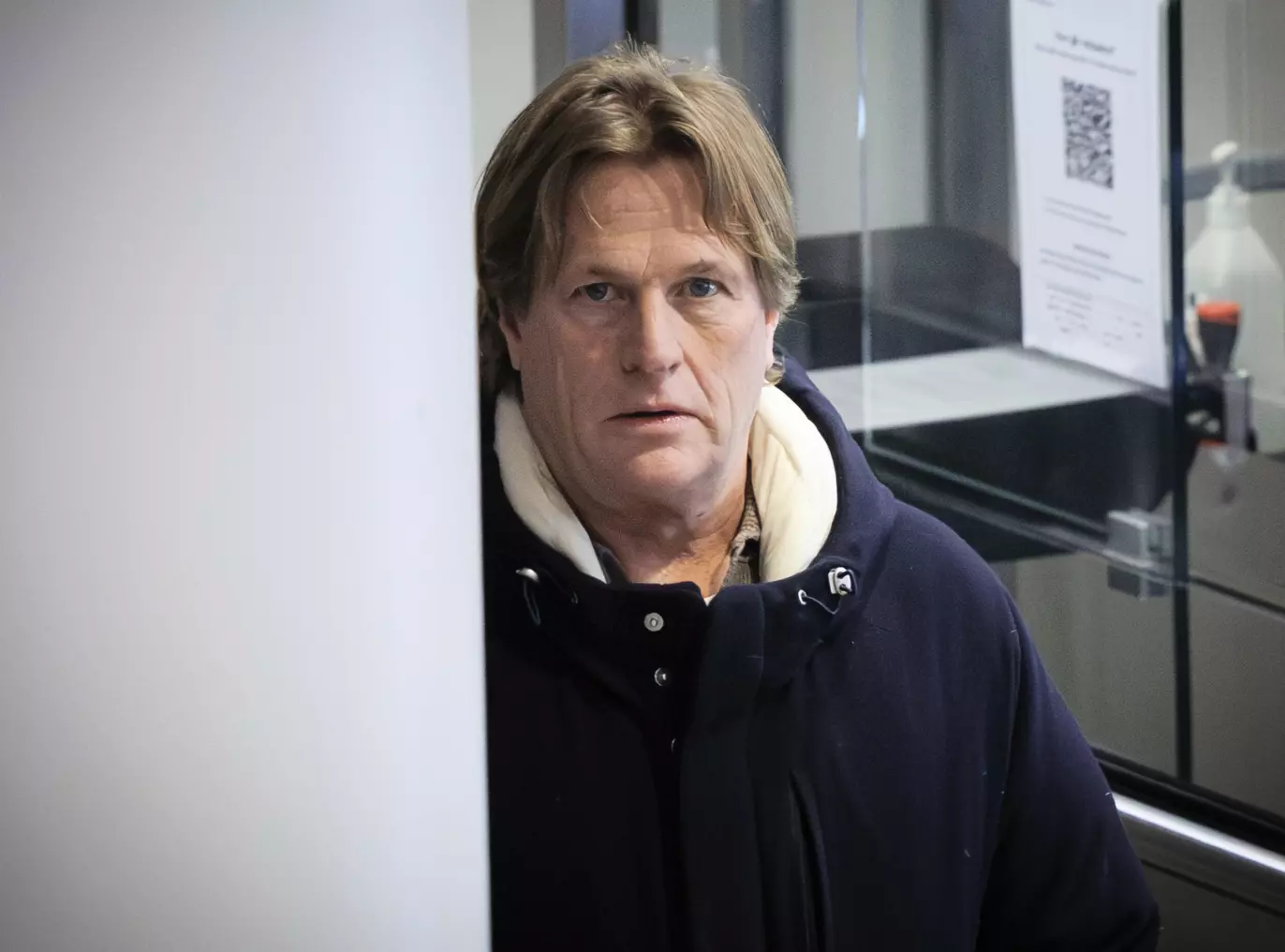 VAR TIL STEDE: Morten Borg på vei inn i Oslo tingrett for å overvære sønnen som forklarer seg. Foto: Lars Eivind Bones / Dagbladet