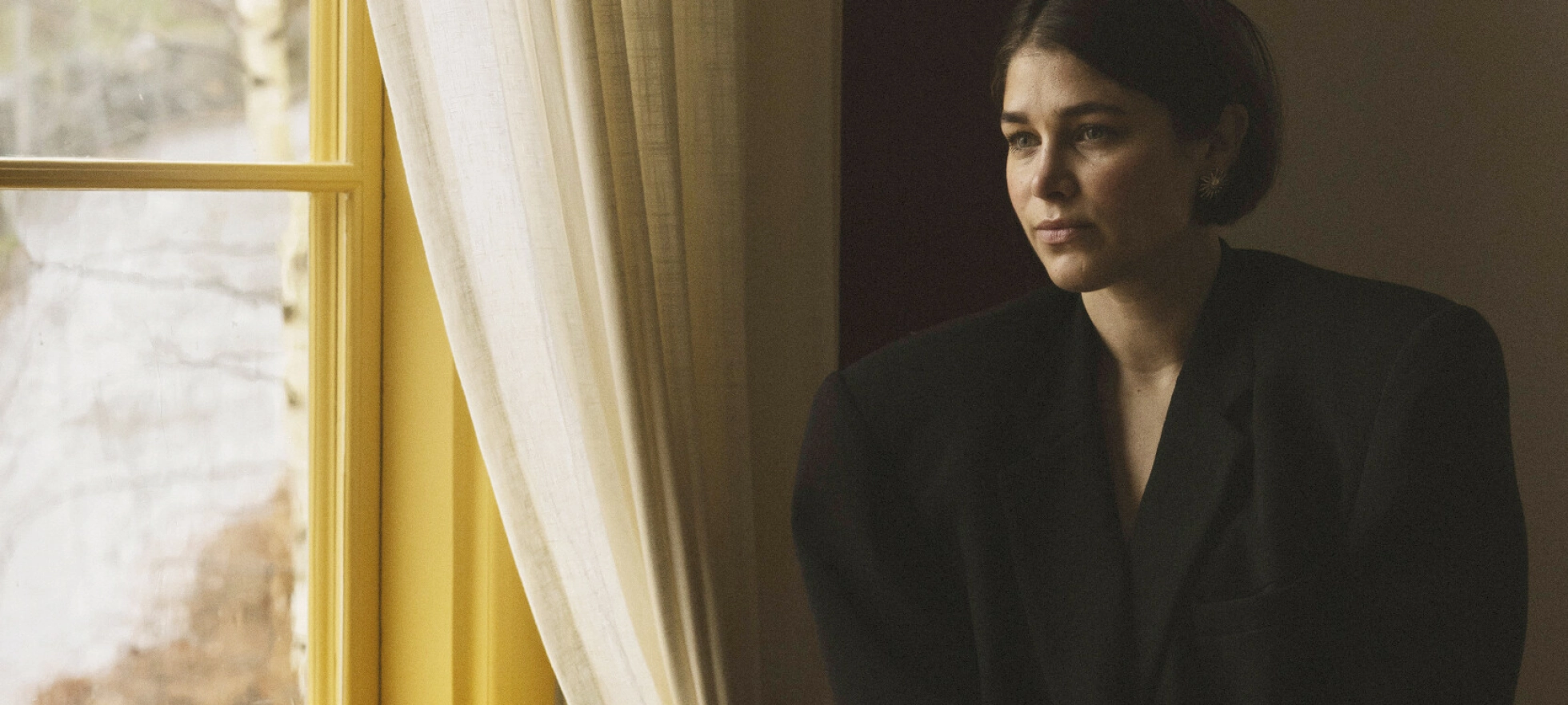 Julia har valgt en utradisjonell farge på stua