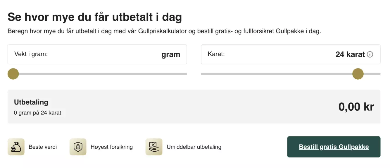 Rekordhøye gullpriser: Sjekk hvor mye du kan få