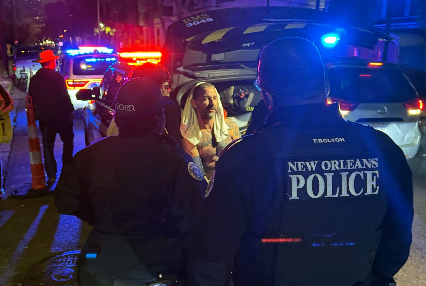 PÅGREPET: Skuespilleren ble pågrepet i New Orleans 17. februar. Foto: Jeffrey Damnit via AP / NTB