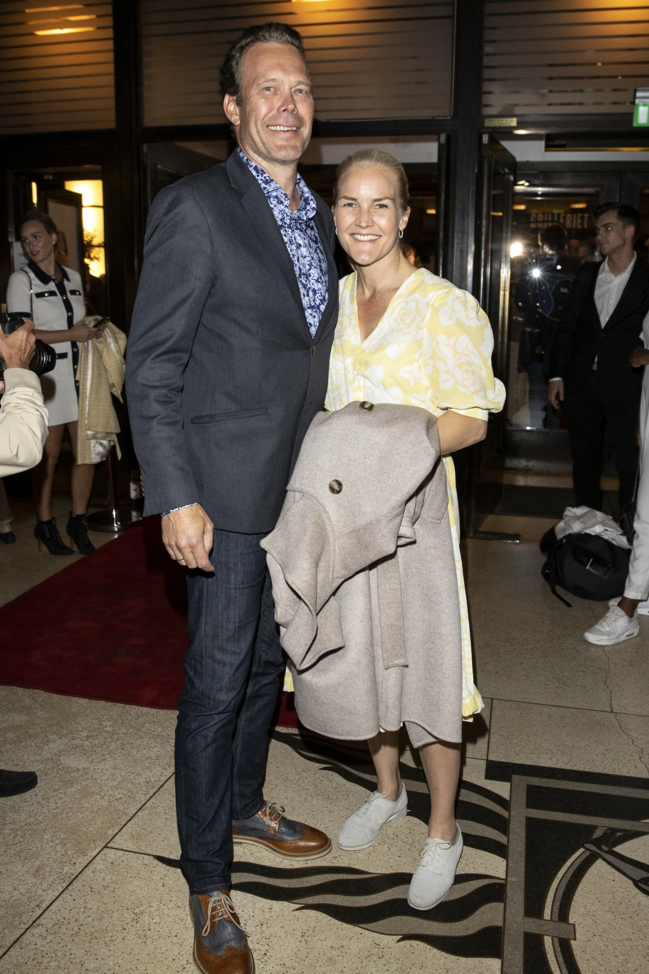 EKTEPAR: Håvard Bakke og Ida Holten Worsøe giftet seg i 2016. Her fotografert sammen ved en annen anledning. Foto: Andreas Fadum/Se og Hør