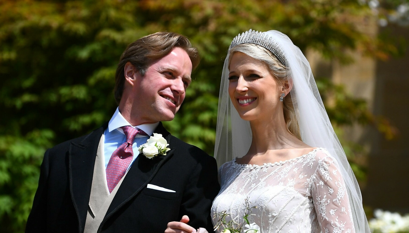 TRAGEDIE: Prinsessens datter Lady Gabriella giftet seg med Thomas Kingston i 2019. For to år siden tok han sitt eget liv. Foto: NTB