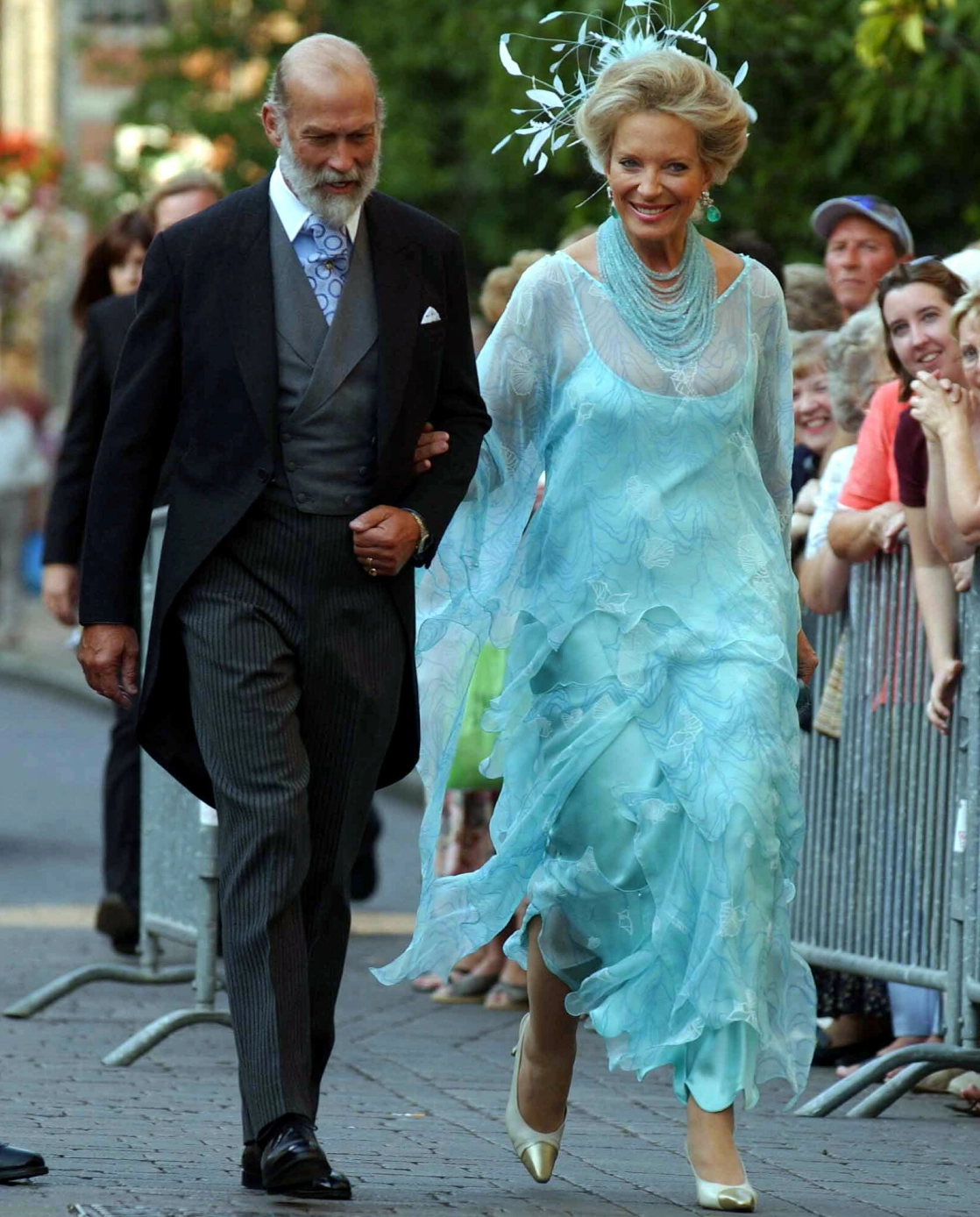 GLAMORØS: Prinsesse Michael har alltid kastet glans over kongelige tilstelninger. Her med ektemannen Michael i et Rothschild-bryllup. Foto: NTB