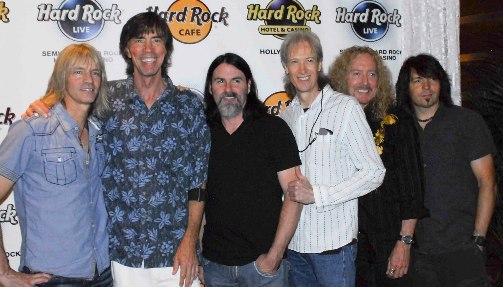 BOSTON: Fra venstre: Tom Scholz, Gary Pihl, Tommy DeCarlo, David Victor, Tracy Ferri og Curly Smith avbildet i 2012.