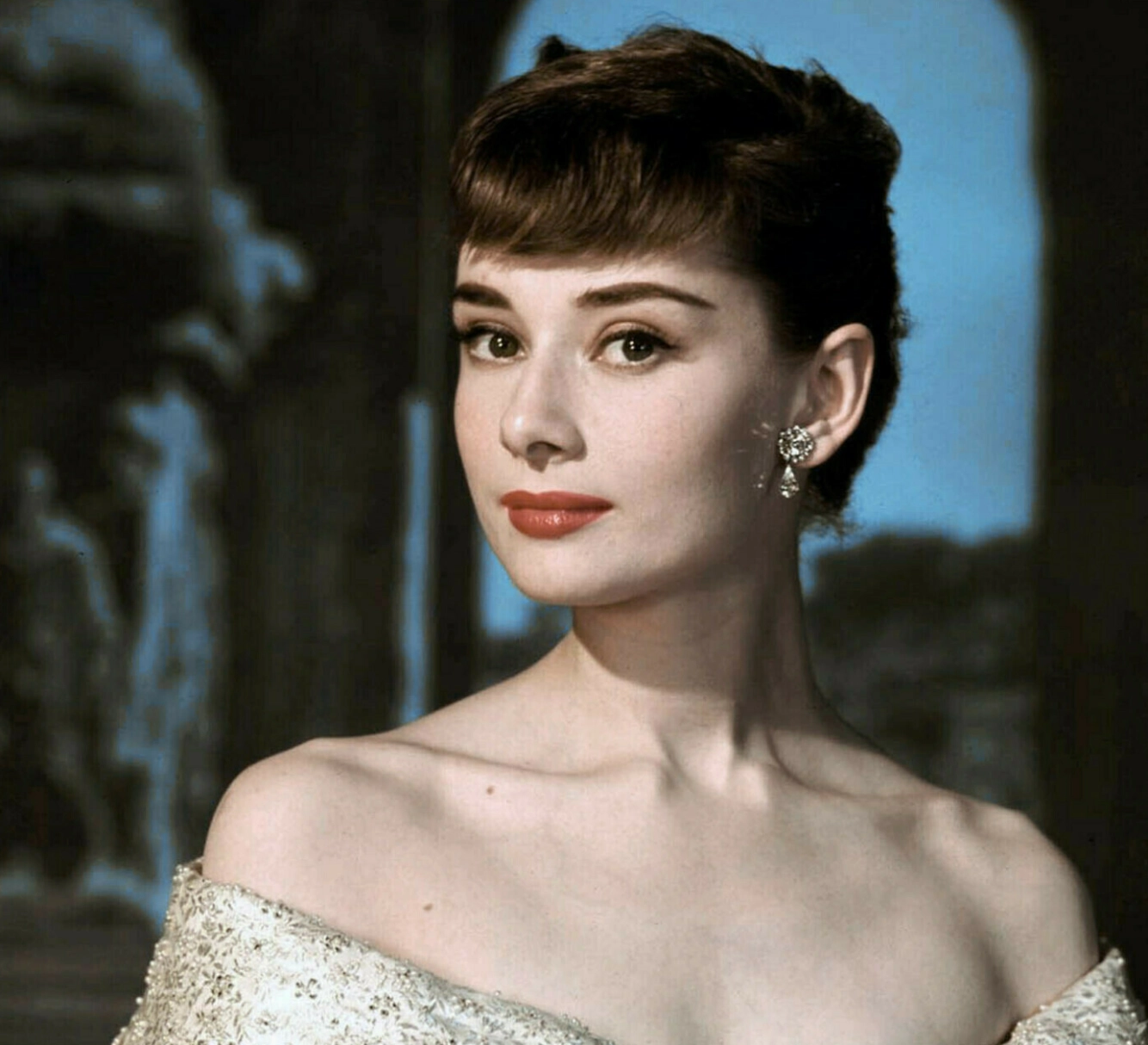 Audrey Hepburns tilbake i 1953. Foto: NTB.