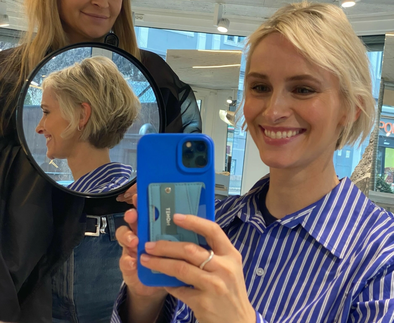 Den nye frisyren. Foto: Privat