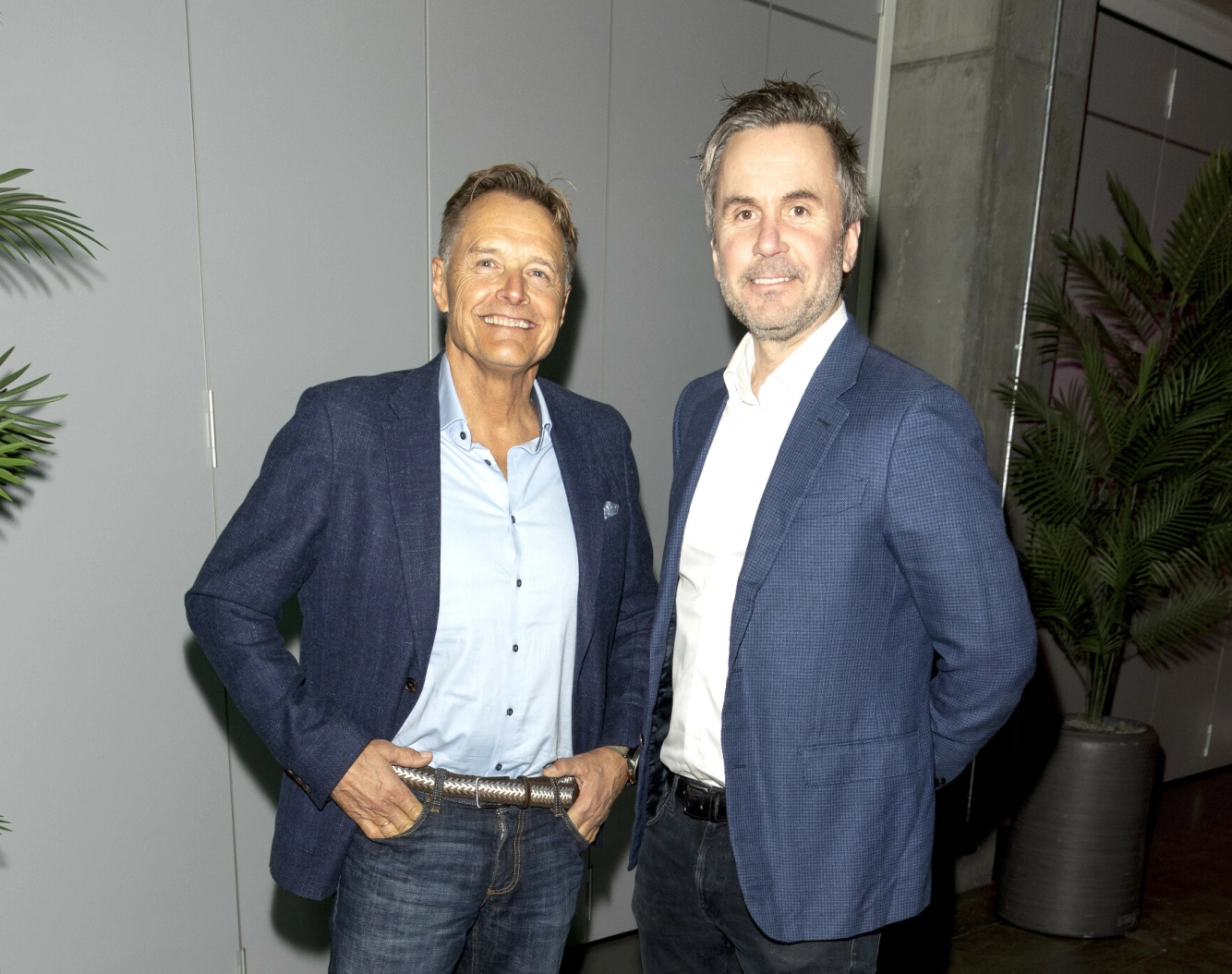 LEDERGRUPPA: Dag Otto Lauritzen (69) og Kristian Ødegård (51) har «Kompani»-gjengen i sin hule hånd. Foto: Andreas Fadum