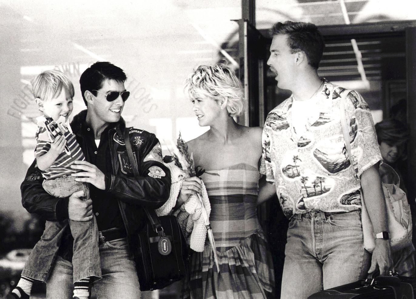 PÅ VEI MOT STJERNENE: For
40 år siden hadde Meg en liten rolle i
«Top Gun», mot Tom Cruise (63). Foto: NTB