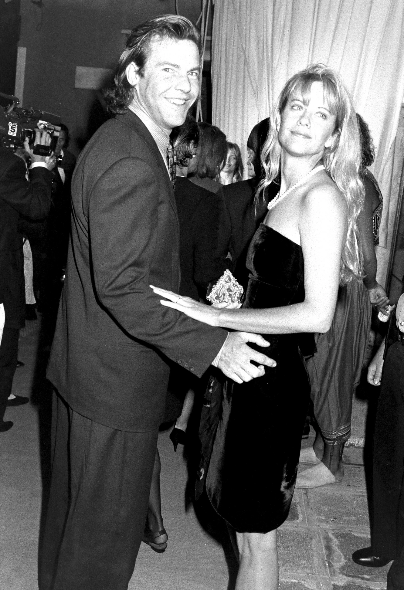 GIFT I TI ÅR: Dennis Quaid var Megs
eneste ektemann – men det ble brudd i 2001. Foto: NTB