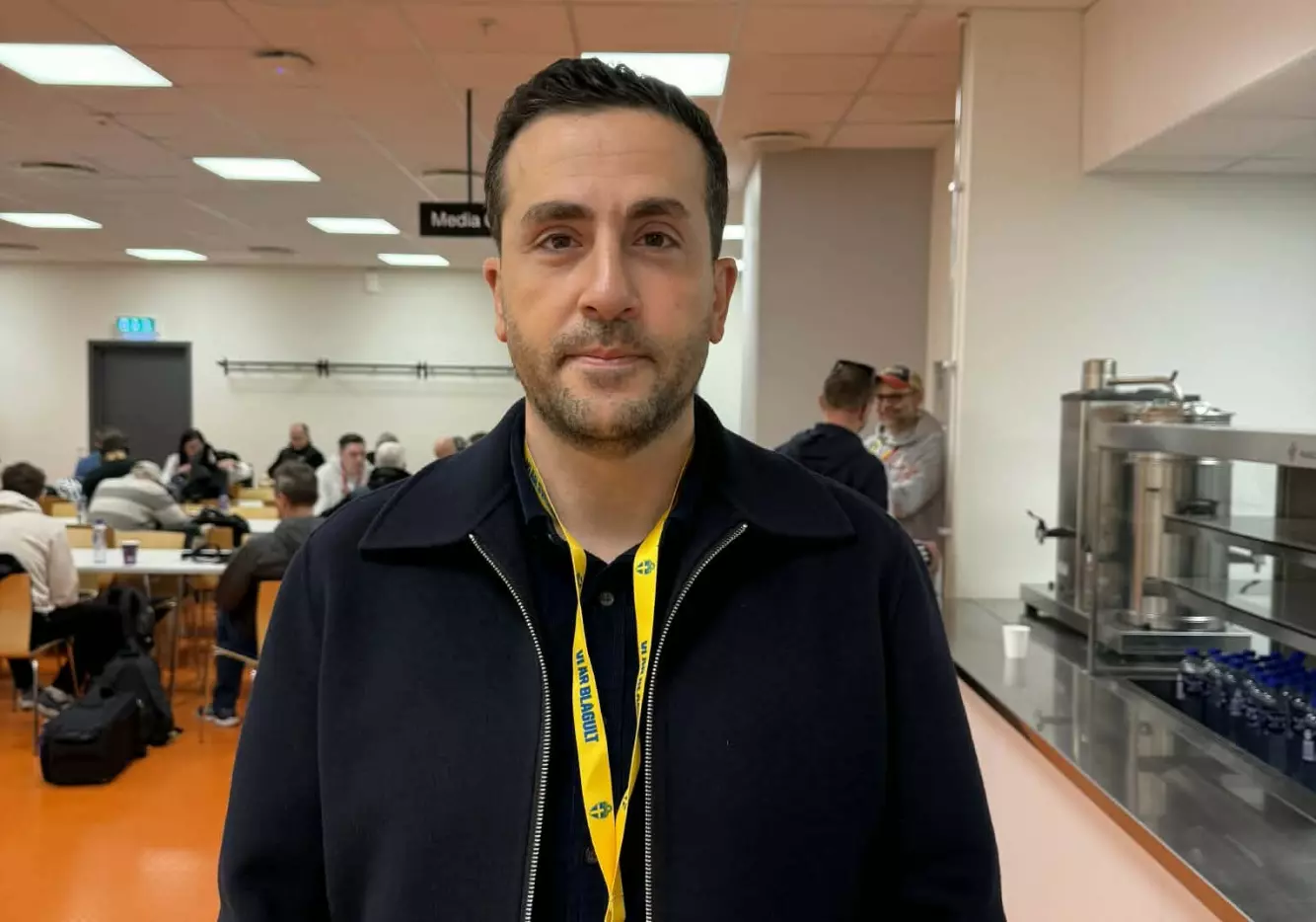 SVERIGE-REPORTER: Johan Kücükaslan i SVT Sport. Foto: Christian August Cederblad / Dagbladet