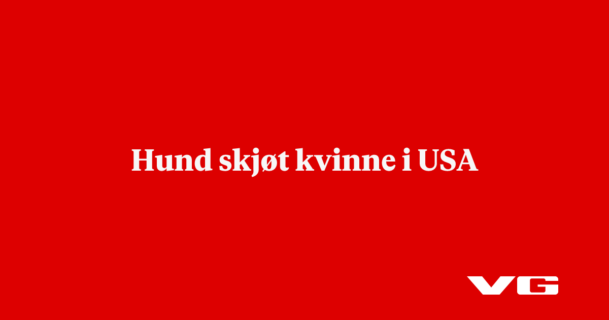 Hund skjøt kvinne i USA