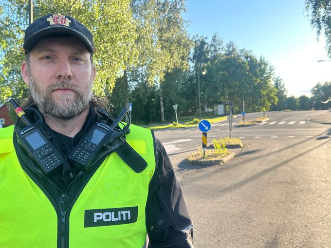 Politibetjent Vegard Klevjer i Trafikkorpset i Oslo politidistrikt