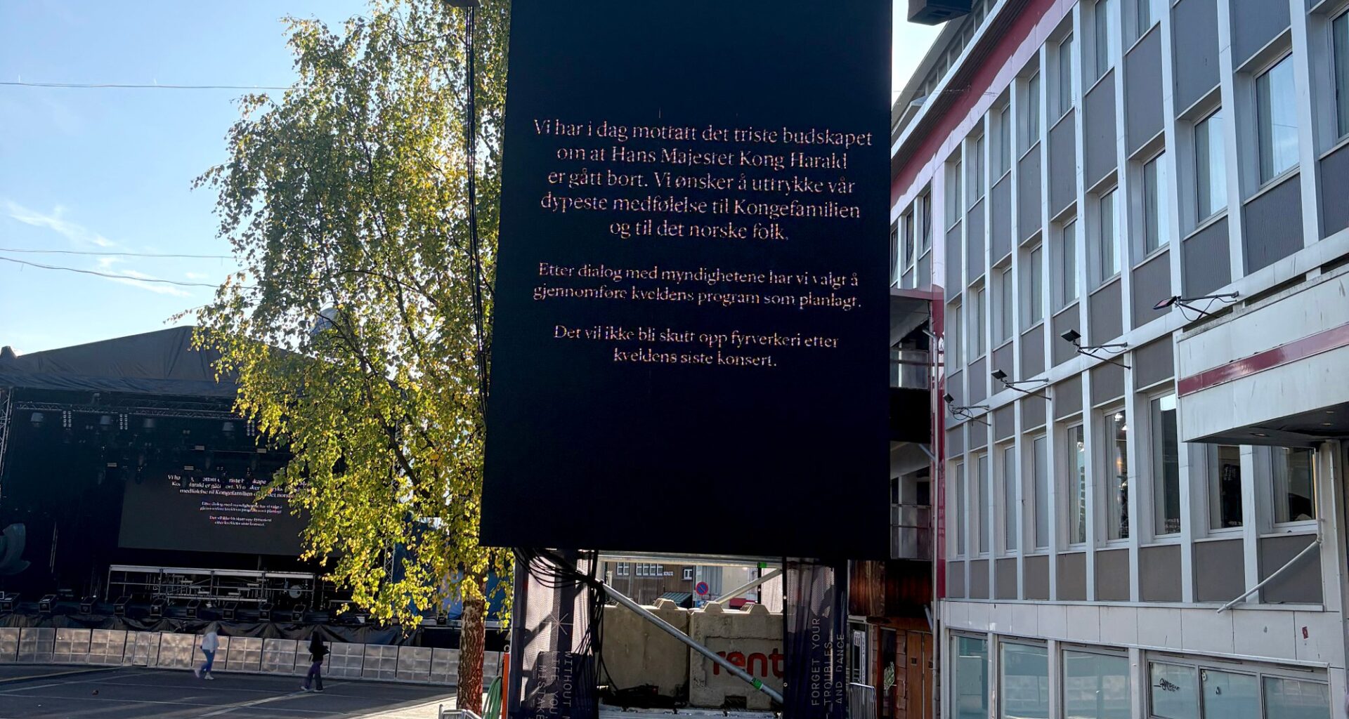 Kong Harald, Rakettnatt | Rakettnatt fortsetter: Avlyser fyrverkeri