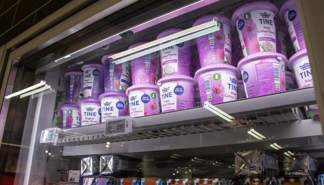 Cottage cheese i hylle