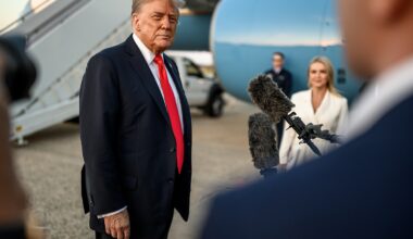 Donald Trump and Karoline Leavitt