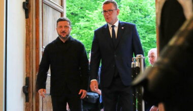 Ukraine's Zelenskyy in Estonia during a Nordic-Baltic summit