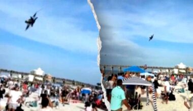 Pete Hegseth and Eric Trump react to Blue Angels Pensacola flyover
