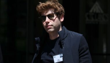 Sam Altman, CEO of OpenAI, walks from lunch during the Allen & Company Sun Valley Conference on July 06, 2022 in Sun Valley, Idaho. (Photo by Kevin Dietsch/Getty Images)