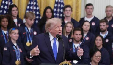 Trump celebrates US Winter Olympians and Paralympians at the White House
