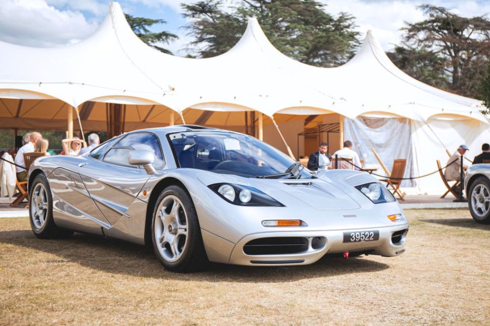 The McLaren F1 seen at Salon Prive, held at Blenheim Palace. Each year some of the rarest cars are displayed on the lawns of the palace, in the UK's most exclusive Concours d'Elegance. 
