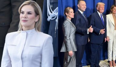 Marta Nawrocka w srebrnej stylizacji na przyjęciu u Trumpów. Ekspertka: daje wrażenie taniości