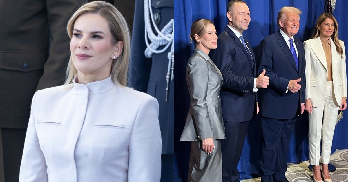 Marta Nawrocka w srebrnej stylizacji na przyjęciu u Trumpów. Ekspertka: daje wrażenie taniości