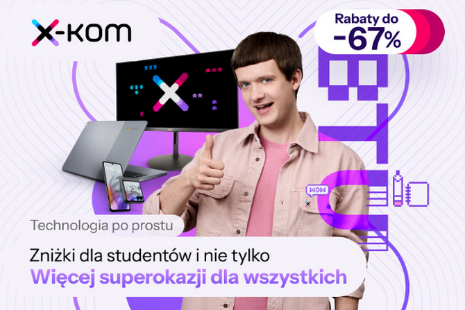 Nowe promocje w x-kom - Tańsze laptopy, smartfony Xiaomi, głośniki, monitory, zasilacze i obudowy komputerowe [nc1]